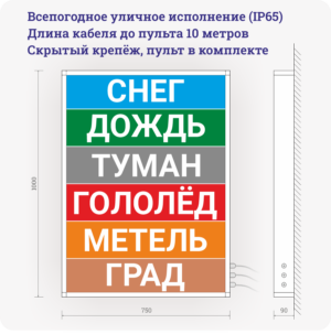 Световое табло погодных условий